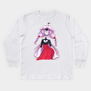 Cute Cyclops Girl Kids Long Sleeve T-Shirt